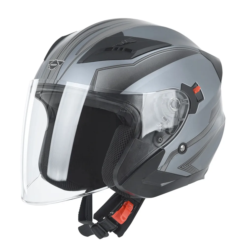 HECHT52627L - Casca L scuter albastru unghiular