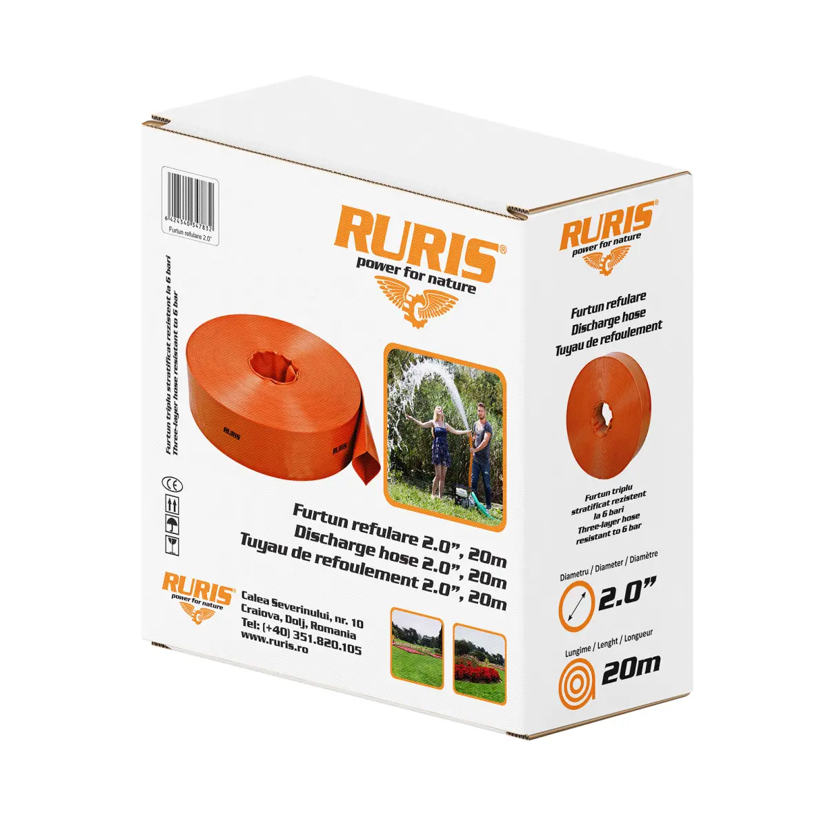 Furtun refulare 2,0"